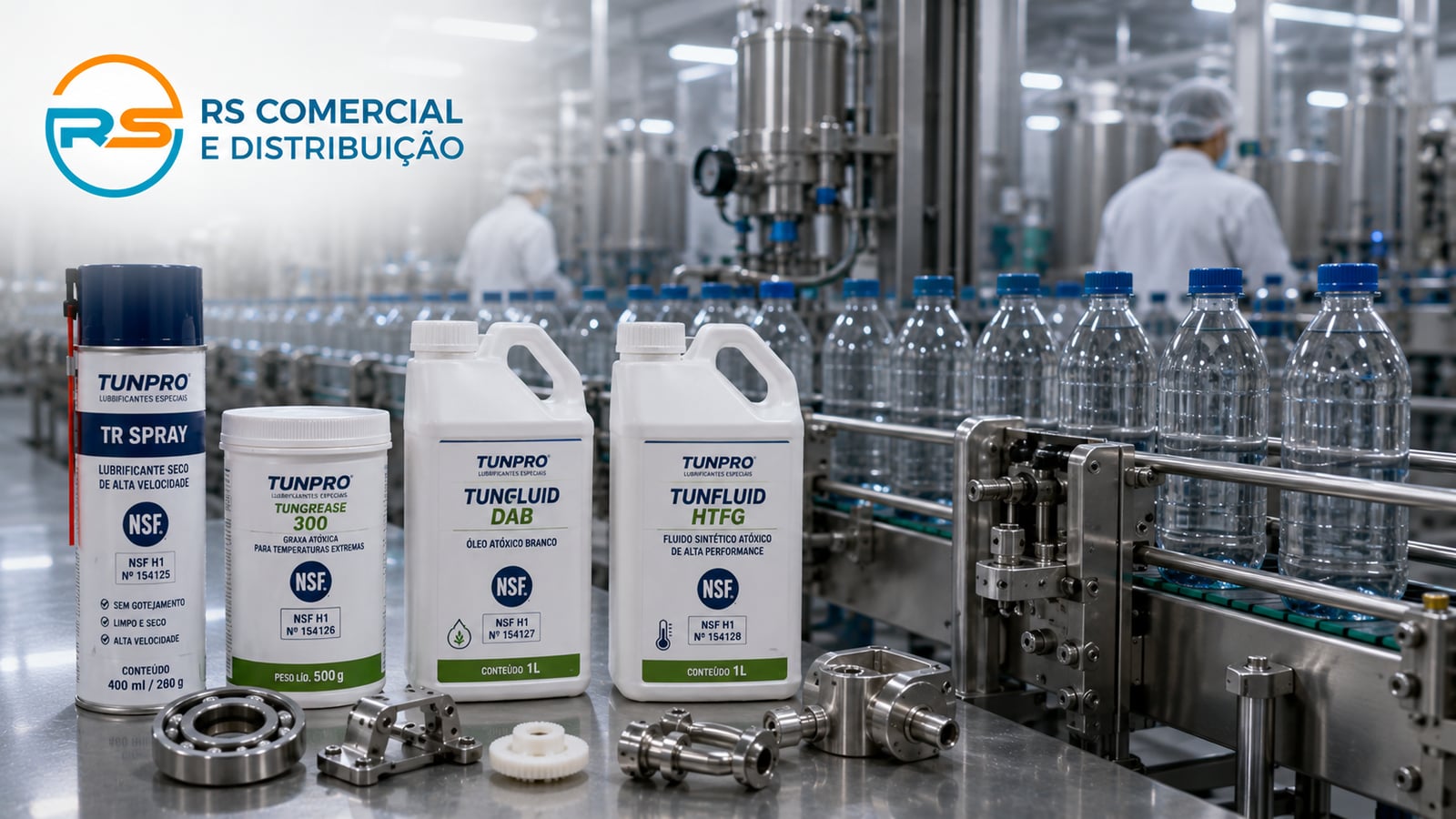 Linha Atóxica TUNAP: Lubrificação Grau Alimentício (NSF H1)