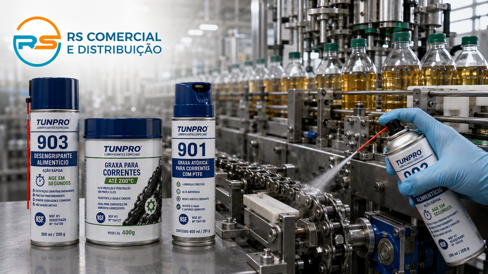 Desengripante e Graxas Atóxicas para Correntes